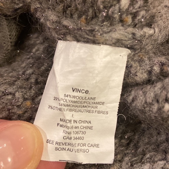 Vince Wool Mohair Scoop Back Sweater - Picture 7 of 8